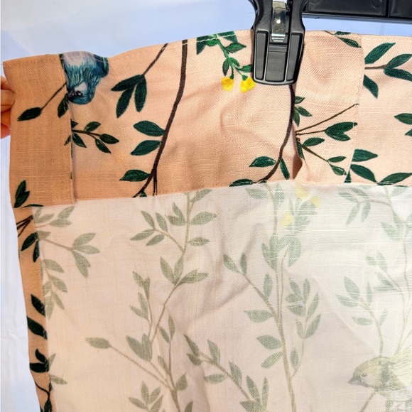 Anthropologie Priyanka Organic Cotton Bird Cafe Curtains - Picture 3 of 6